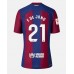 Billige Barcelona Frenkie de Jong #21 Hjemmebane Fodboldtrøjer Dame 2023-24 Kortærmet